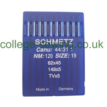 149X5 SIZE 120 PACK OF 10 NEEDLES SCHMETZ