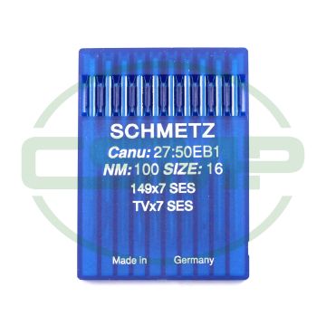 149X7SES SIZE 100 PACK OF 10 NEEDLES SCHMETZ 149X7SES SIZE 100 PACK OF 10 NEEDLES SCHMETZ