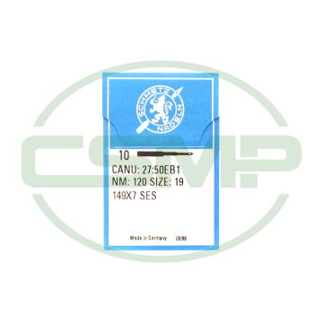 149X7SES SIZE 120 PACK OF 10 NEEDLES SCHMETZ