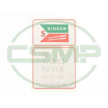 151X7SES SIZE 90 SINGER PACK OF 10 NEEDLES DISCONTINUED