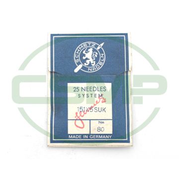 151X7SUK SIZE 80 PACK OF 10 NEEDLES SCHMETZ DISCONTINUED