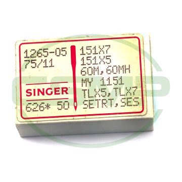 151X7 SIZE 75 = 60M PACK OF 10 NEEDLES SINGER