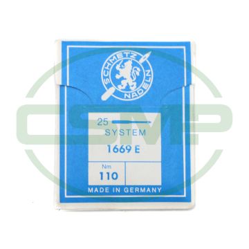 1669E SIZE 110 PACK OF 10 NEEDLES SCHMETZ 1669E SIZE 110 PACK OF 10 NEEDLES SCHMETZ