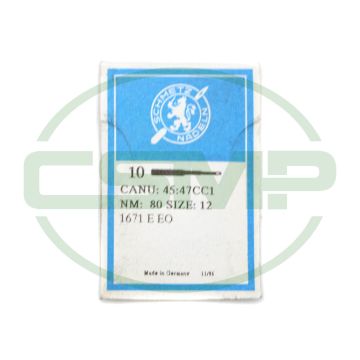 1671EEO SIZE 80 PACK OF 10 NEEDLES SCHMETZ DISCONTINUED 1671EEO SIZE 80 PACK OF 10 NEEDLES SCHMETZ DISCONTINUED