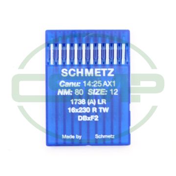 16X230NRTW SIZE 80 PACK OF 10 NEEDLES SCHMETZ