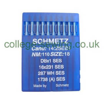 16X231 SES SIZE 110 PACK OF 10 NEEDLES SCHMETZ