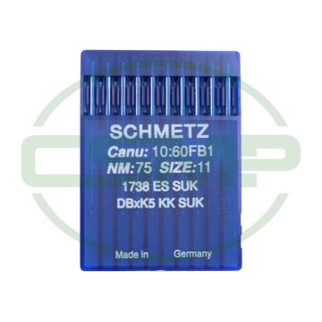 1738ES SUK SIZE 75 PACK OF 10 NEEDLES SCHMETZ