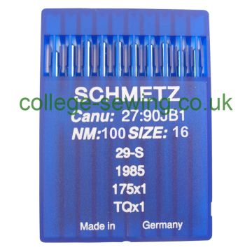 175X1 SIZE 100 PACK OF 10 NEEDLES SCHMETZ