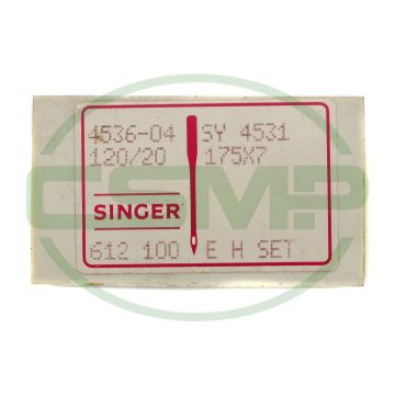 175X7 SIZE 120 PACK OF 10 NEEDLES SINGER DISCONTINUED 175X7 SIZE 120 PACK OF 10 NEEDLES SINGER DISCONTINUED