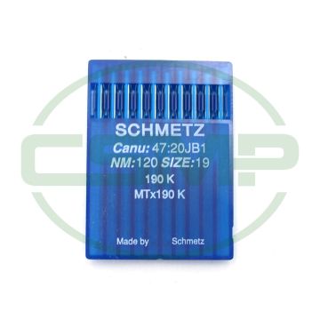 190K SIZE 120 PACK OF 10 NEEDLES SCHMETZ 190K SIZE 120 PACK OF 10 NEEDLES SCHMETZ