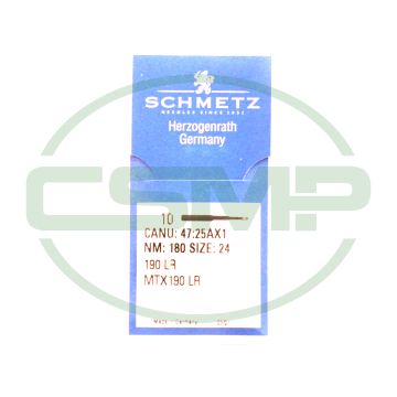 190LR SIZE 180 PACK OF 10 NEEDLES SCHMETZ