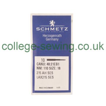 215AHSES SIZE 110 PACK OF 10 NEEDLES SCHMETZ 215AHSES SIZE 110 PACK OF 10 NEEDLES SCHMETZ