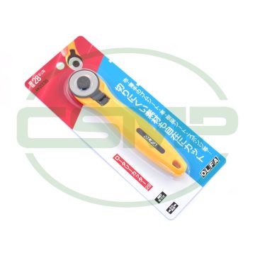 233B = RTY-1/C OLFA 28MM ROUND HAND CUTTER CLEARANCE PRICE