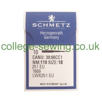 251EU SIZE 110 PACK OF 10 NEEDLES SCHMETZ