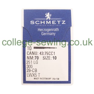 251LG SIZE 70 PACK OF 10 NEEDLES SCHMETZ