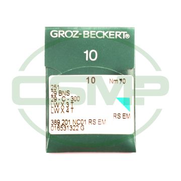 251 SIZE 70 PACK OF 10 NEEDLES GROZ BECKERT