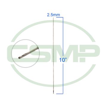 2.5MM HOLLOW SPIRAL CLOTH DRILL 10"