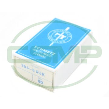 265-5 SUK SIZE 80 PACK OF 10 NEEDLES SCHMETZ DISCONTINUED