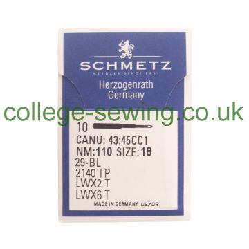 29-34 SIZE 110 PACK OF 10 NEEDLES SCHMETZ