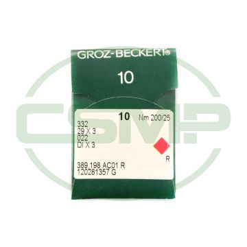 29 X 3 SIZE 200 PACK OF 10 NEEDLES GROZ BECKERT