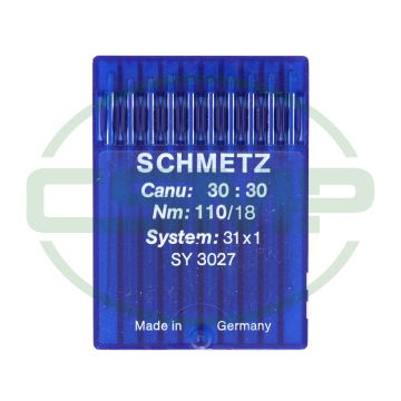 31X1 SIZE 110 PACK OF 10 NEEDLES SCHMETZ 31X1 SIZE 110 PACK OF 10 NEEDLES SCHMETZ