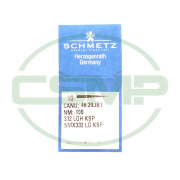 332LGHKSP SIZE 100 PACK OF 10 NEEDLES SCHMETZ 332LGHKSP SIZE 100 PACK OF 10 NEEDLES SCHMETZ