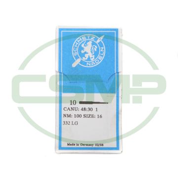 332LG SIZE 100 PACK OF 10 NEEDLES SCHMETZ DISCONTINUED
