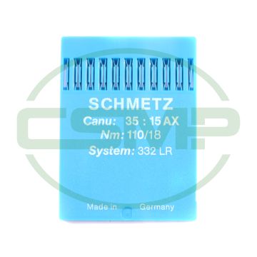 332LR SIZE 110 PACK OF 10 NEEDLES SCHMETZ 332LR SIZE 110 PACK OF 10 NEEDLES SCHMETZ