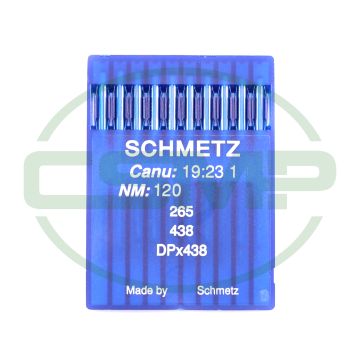 438 SIZE 120 PACK OF 10 NEEDLES SCHMETZ