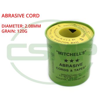 49 MITCHELLS ABRASIVE CORD 2.08mm 120g 49 MITCHELLS ABRASIVE CORD 2.08mm 120g