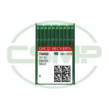 501SC SIZE 110 PACK OF 10 NEEDLES GROZ BECKERT