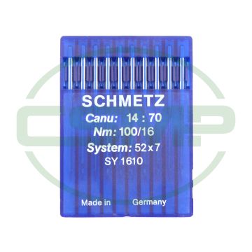 52X7 SIZE 100 PACK OF 10 NEEDLES SCHMETZ 52X7 SIZE 100 PACK OF 10 NEEDLES SCHMETZ