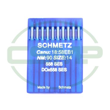 558SES SIZE 90 PACK OF 10 NEEDLES SCHMETZ 558SES SIZE 90 PACK OF 10 NEEDLES SCHMETZ