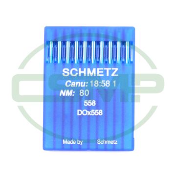 558 SIZE 80 PACK OF 10 NEEDLES SCHMETZ