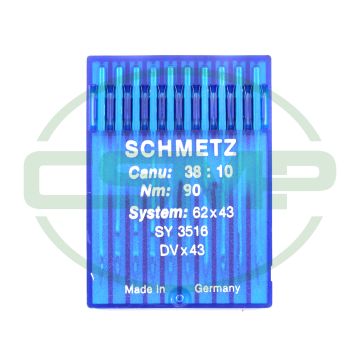 62X43 SIZE 90 PACK OF 10 NEEDLES SCHMETZ 62X43 SIZE 90 PACK OF 10 NEEDLES SCHMETZ