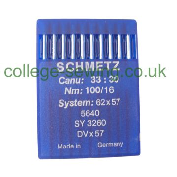 62X57 SIZE 100 PACK OF 10 NEEDLES SCHMETZ