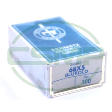 68X5 BLUKOLD SIZE 100 PACK OF 10 NEEDLES SCHMETZ DISCONTINUED 68X5 BLUKOLD SIZE 100 PACK OF 10 NEEDLES SCHMETZ DISCONTINUED