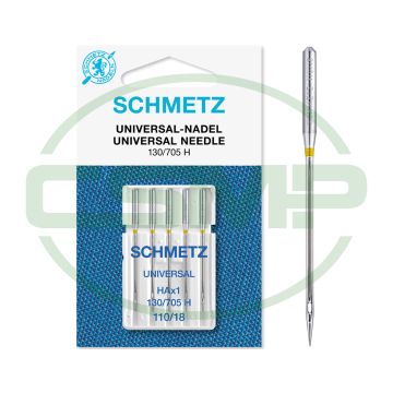 SCHMETZ UNIVERSAL SIZE 110 PACK OF 5 CARDED