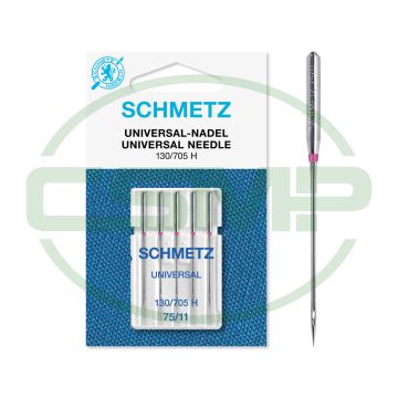 SCHMETZ UNIVERSAL SIZE 75 PACK OF 5 CARDED