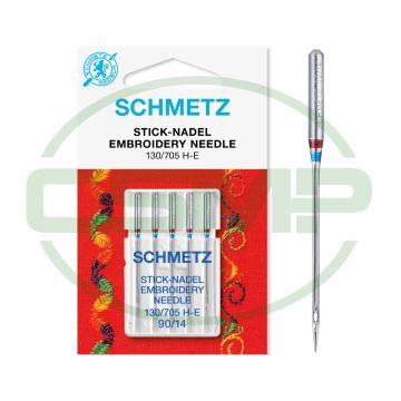 SCHMETZ EMBROIDERY SIZE 90 PACK OF 5 CARDED