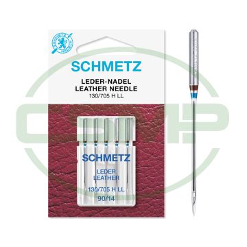 SCHMETZ LEATHER SIZE 90 PACK OF 5 CARDED