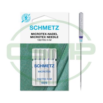 SCHMETZ MICROTEX SIZE 60 PACK OF 5 CARDED