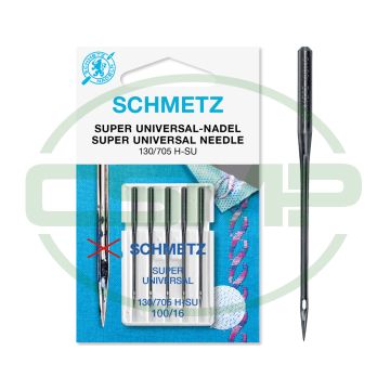 SCHMETZ SUPER UNIVERSAL NON STICK COATING SIZE 100 PACK OF 5 CARDED
