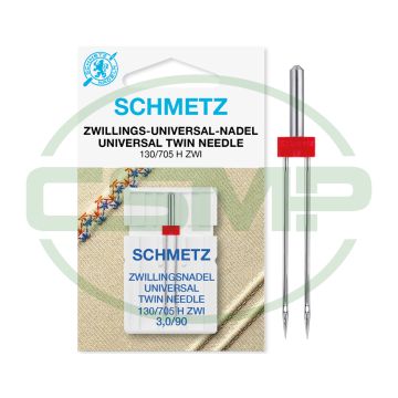 SCHMETZ TWIN 3MM SIZE 90 PACK OF 1 CARDED