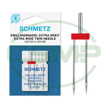 SCHMETZ TWIN 6.0MM SIZE 100 PACK OF 1 CARDED