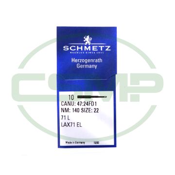 71L SIZE 140 PACK OF 10 NEEDLES SCHMETZ DISCONTINUED 71L SIZE 140 PACK OF 10 NEEDLES SCHMETZ DISCONTINUED