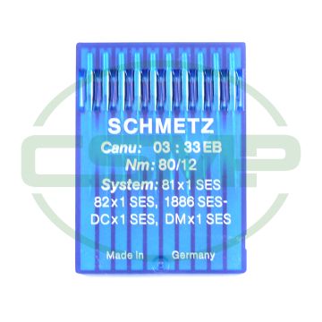 81X1SES SIZE 80 PACK OF 10 NEEDLES SCHMETZ 81X1SES SIZE 80 PACK OF 10 NEEDLES SCHMETZ