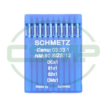 81X1 SIZE 80 PACK OF 10 NEEDLES SCHMETZ 81X1 SIZE 80 PACK OF 10 NEEDLES SCHMETZ