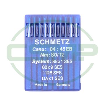 88X1 SES SIZE 80 PACK OF 10 NEEDLES SCHMETZ 88X1 SES SIZE 80 PACK OF 10 NEEDLES SCHMETZ