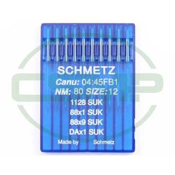 88X1 SUK SIZE 80 PACK OF 10 NEEDLES SCHMETZ